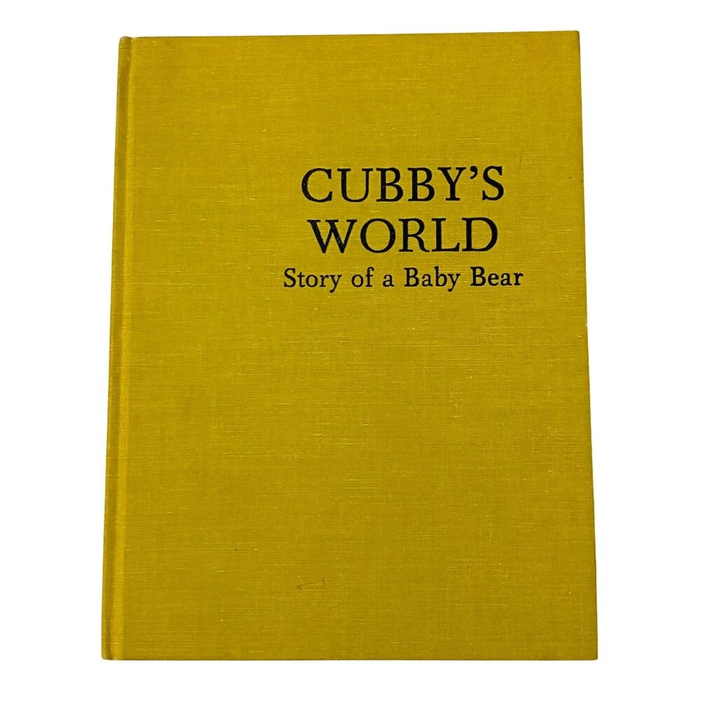 Cubby's World Story of a Baby Bear Hardcover Robbie Trent Wild Animals‎ Vtg 60s